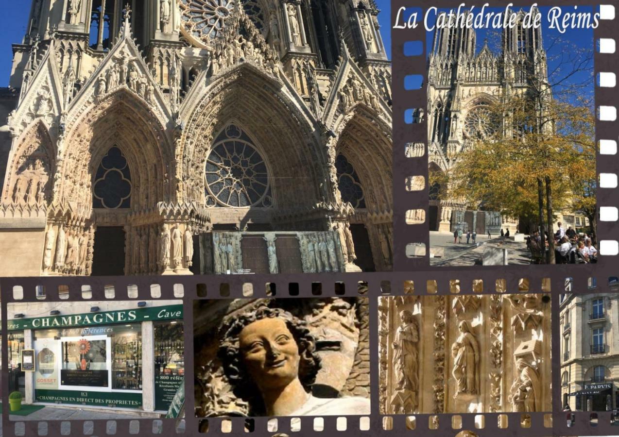 Bedinreims "Burgundy Bottle": Spacious 4-Bedroom Apartment with Free Parking Exterior photo